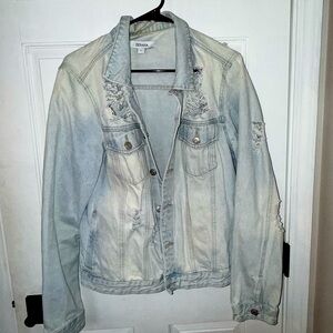 Ripped jean jacket